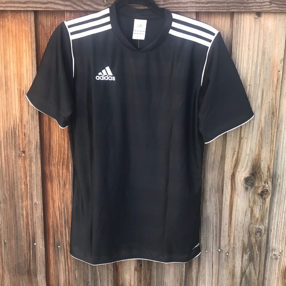 adidas black soccer jersey